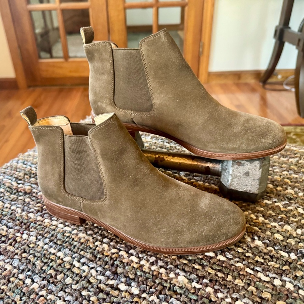 Clarks Women's Ankle Boots - Olive Suede
